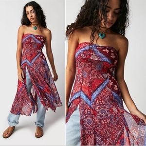 NWT Free People Heartbeats Tube Midi Length Top